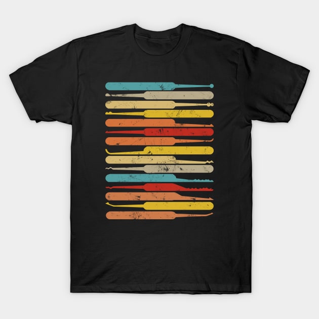 Vintage Lock Picks Locksmith Art For Lock Picker T-Shirt by USProudness